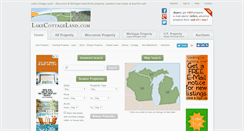 Desktop Screenshot of lakecottageland.com